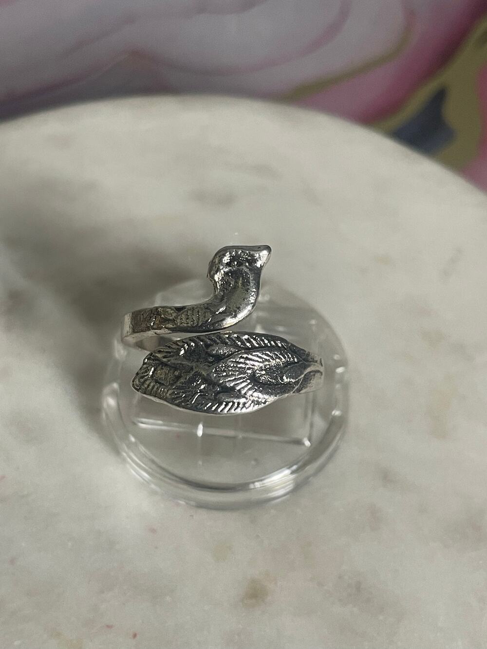 Peacock ring adjustable